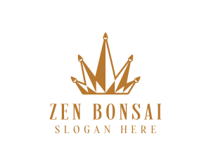 Golden Luxury Crown  logo design