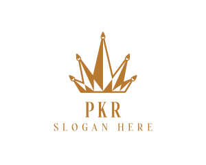 Golden Luxury Crown  logo design