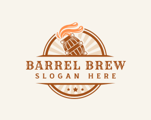 Beer Brewery Barrel logo design