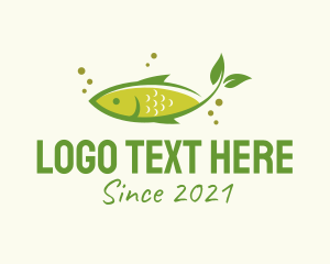 Healthy Food - Organic Fish Seafood logo design