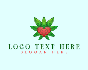 Smoke - Cannabis Heart Wellness logo design