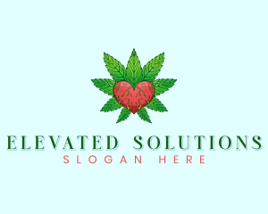 High - Cannabis Heart Wellness logo design