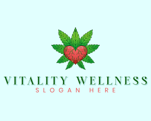 Cannabis Heart Wellness logo design