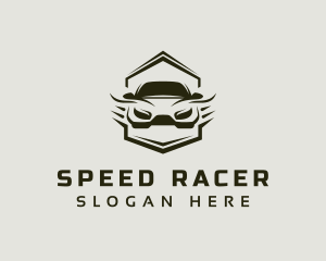Racecar - Car Race Sedan logo design