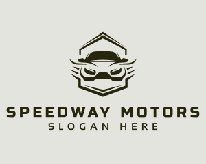 Racecar - Car Race Sedan logo design