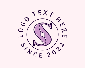 Typography - Diamond Jeweler Letter S logo design