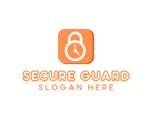 Security Alarm Clock logo design