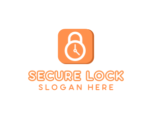 Locked - Security Alarm Clock logo design