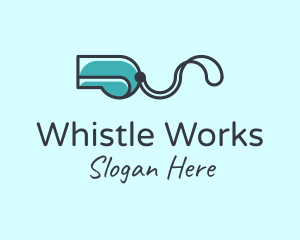 Sports Referee Whistle  logo design