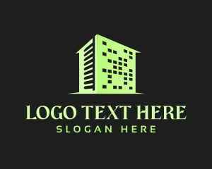 Fabrication - Modern Building Real Estate logo design