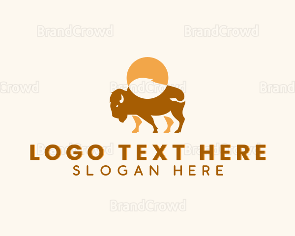 Wild Bison Livestock Logo