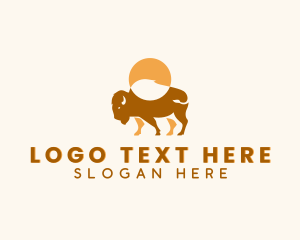 Steakhouse - Wild Bison Livestock logo design