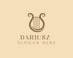 Symbol - Musical Harp Lyre logo design