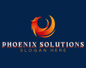 Phoenix Bird Myth logo design