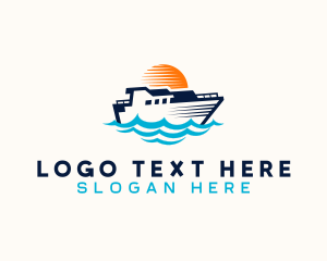 Waves - Cruise Getaway Travel logo design