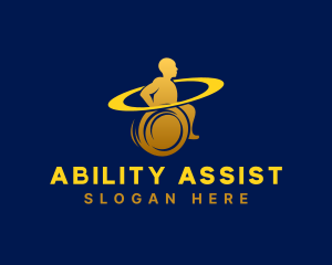 Handicap - Wheelchair Rehabilitation Therapy logo design