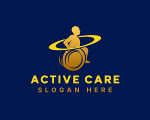 Physiotherapy - Wheelchair Rehabilitation Therapy logo design