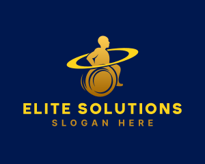 Treatment - Wheelchair Rehabilitation Therapy logo design