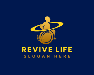 Rehabilitation - Wheelchair Rehabilitation Therapy logo design