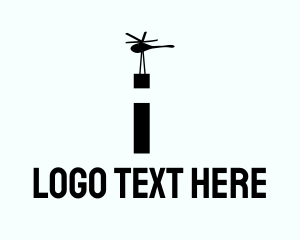 Lift - Cargo Helicopter logo design