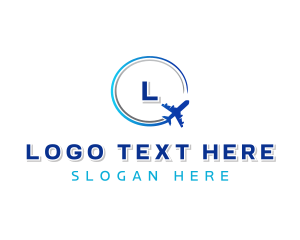 Plane Logistics Travel Logo