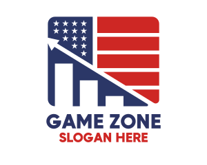 Graph - American Marketing Flag logo design