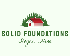 Structure - Forest Cabin House logo design