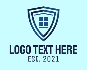 Establishment - Blue Home Shield logo design