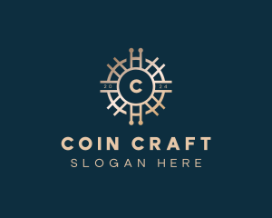 Crypto Digital Currency logo design