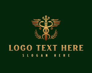 Wings - Hospital Nursing Caduceus logo design