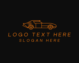 Orange - Automotive Racing Car logo design