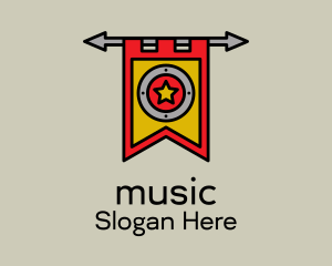Medieval Shield Banner  Logo