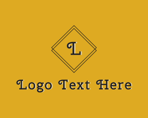 Designer - Retro Diamond Frame Boutique logo design