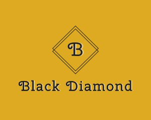 Retro Diamond Frame Boutique logo design