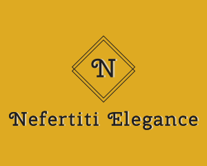 Retro Diamond Frame Boutique logo design