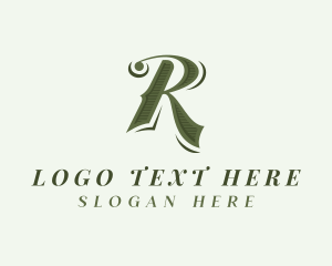 Designer - Retro Designer Letter R logo design