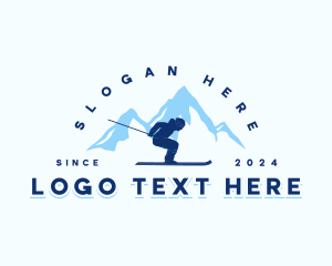 Cable Car - Ski Snowboard Mountain logo design