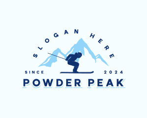 Ski - Ski Snowboard Mountain logo design