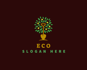 Eco Shovel Garden logo design