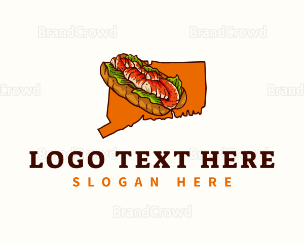 Lobster Roll Sandwich Connecticut Logo