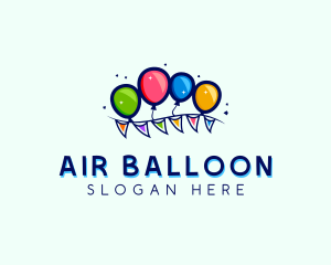 Balloon - Balloon Birthday Banner logo design