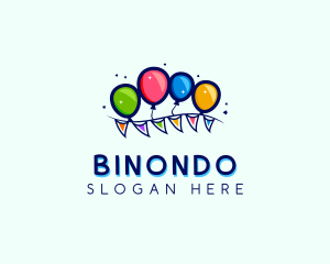 Banner - Balloon Birthday Banner logo design