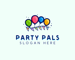 Birthday - Balloon Birthday Banner logo design