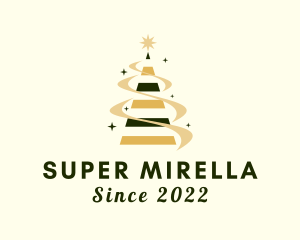 Holiday - Christmas Star Tree logo design