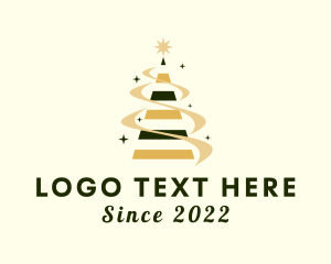 Christmas Tree - Christmas Star Tree logo design