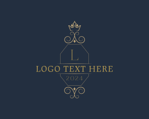 Monarchy - Elegant Ornamental Crown logo design