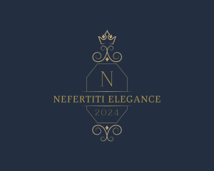 Elegant Ornamental Crown logo design