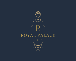 Elegant Ornamental Crown logo design