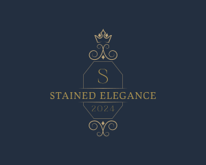 Elegant Ornamental Crown logo design