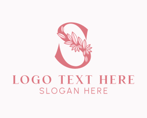 Pink Salon Letter S Logo
